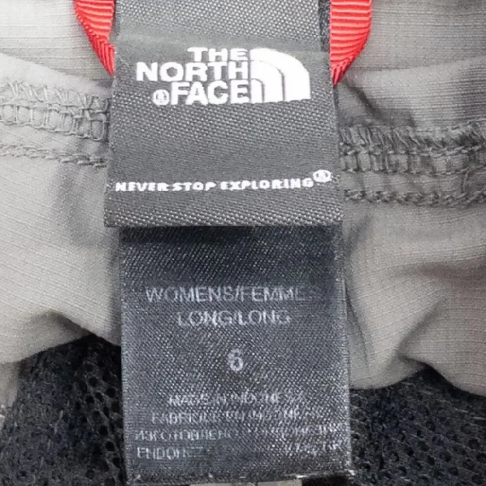 The North Face Nylon Ripstop Shorts Women's Size 6 Gray Hiking Trail Outdoor - Picture 3 of 5